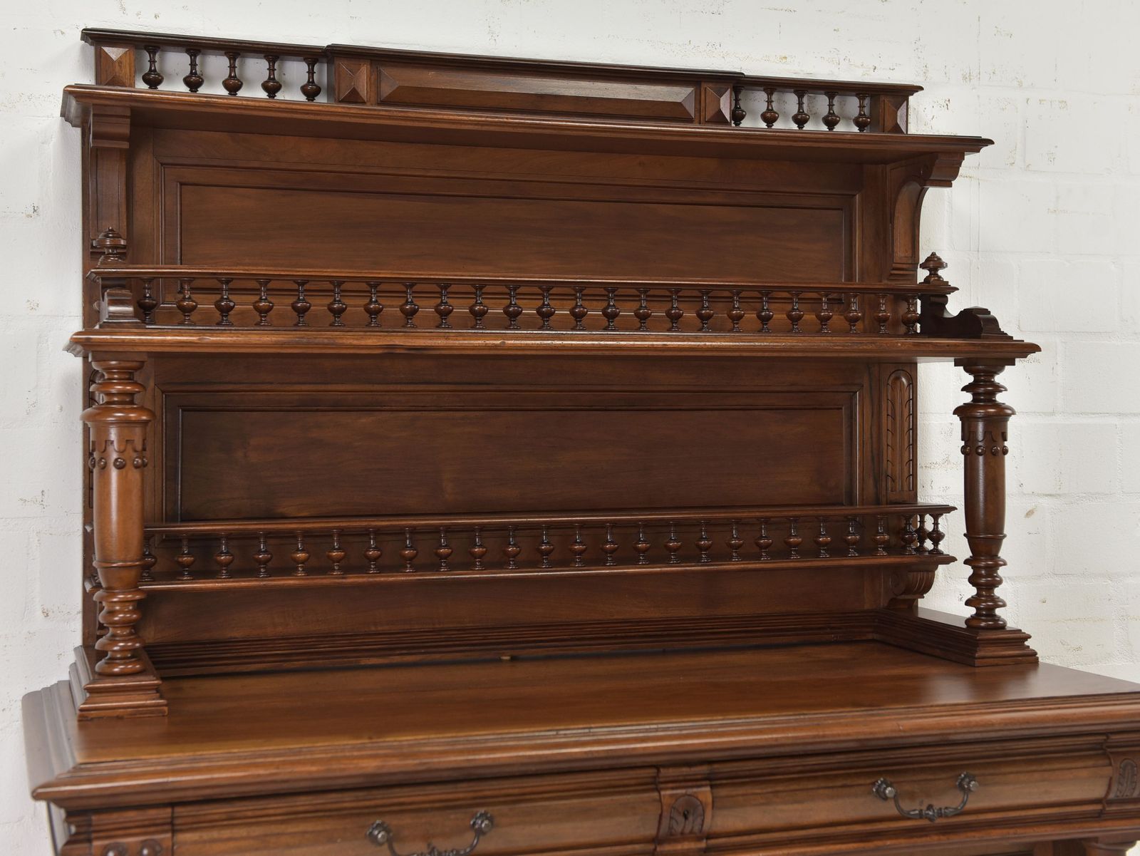 photo furniture Antique! Restored Walnut Sideboard, Gründerzeit Buffet Cabinet, Credenza