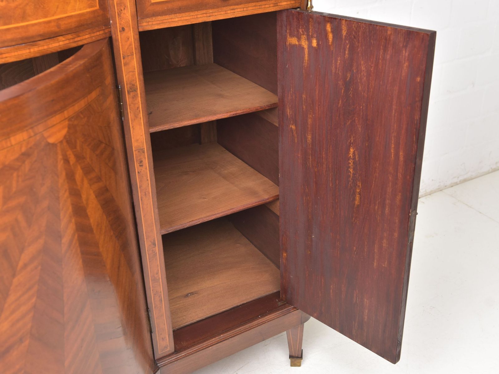 Antique! Restored Art Deco 1925 Mahogany Sideboard Dresser Dining Room photo vinterior