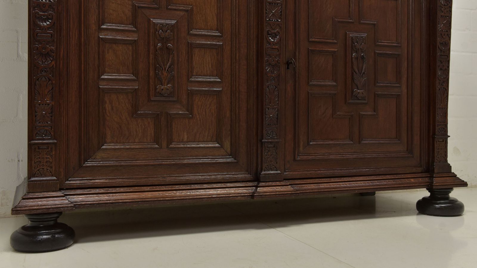 photo for sale Antique! Restored Neo Renaissance Sideboard Circa 1820, Oak High Chest Of Drawers