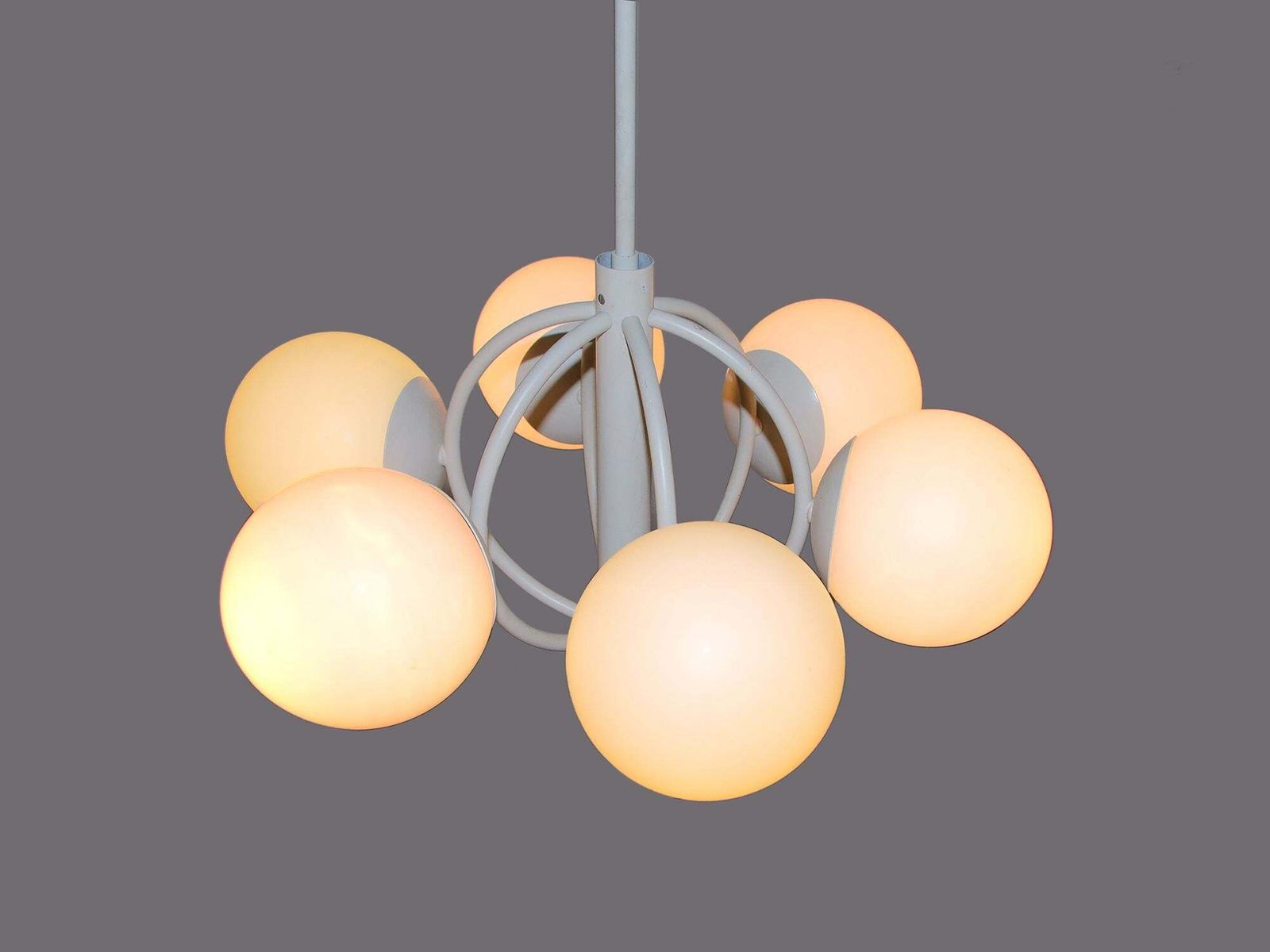 Gorgeous 1970s Mid Century Modernist Chandelier By Kaiser Leuchten photo Lighting