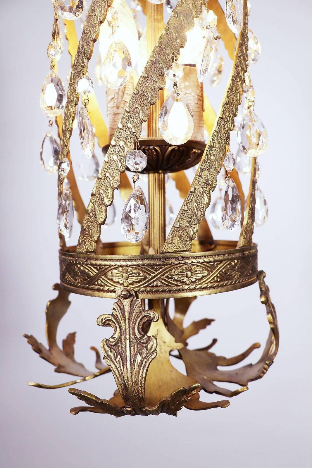 Fine Golden Louis XV Chandelier Rococo Style Belle époque photo 2126.0