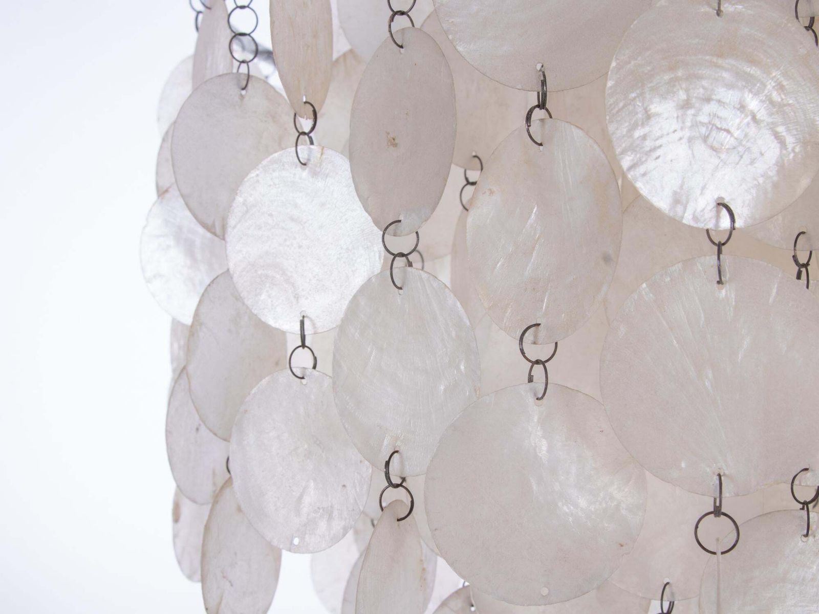 '1 Of 3' Fun Shell Chandelier By Verner Panton For J. Luber Ag, Switzerland 1964 photo vinterior