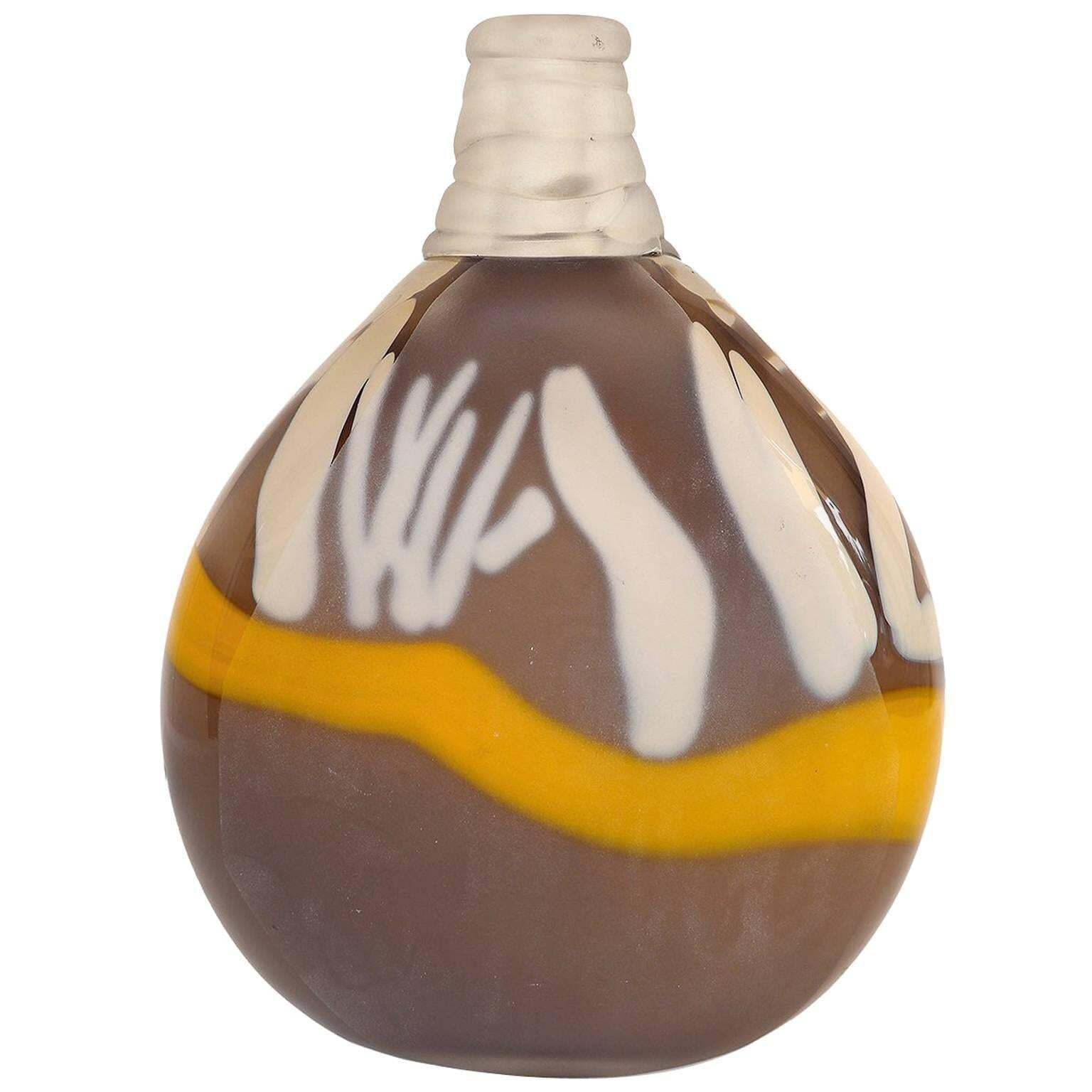 Murano Glass Vase By Sandro Frattin/La Vetreria Artistica Tfz Int