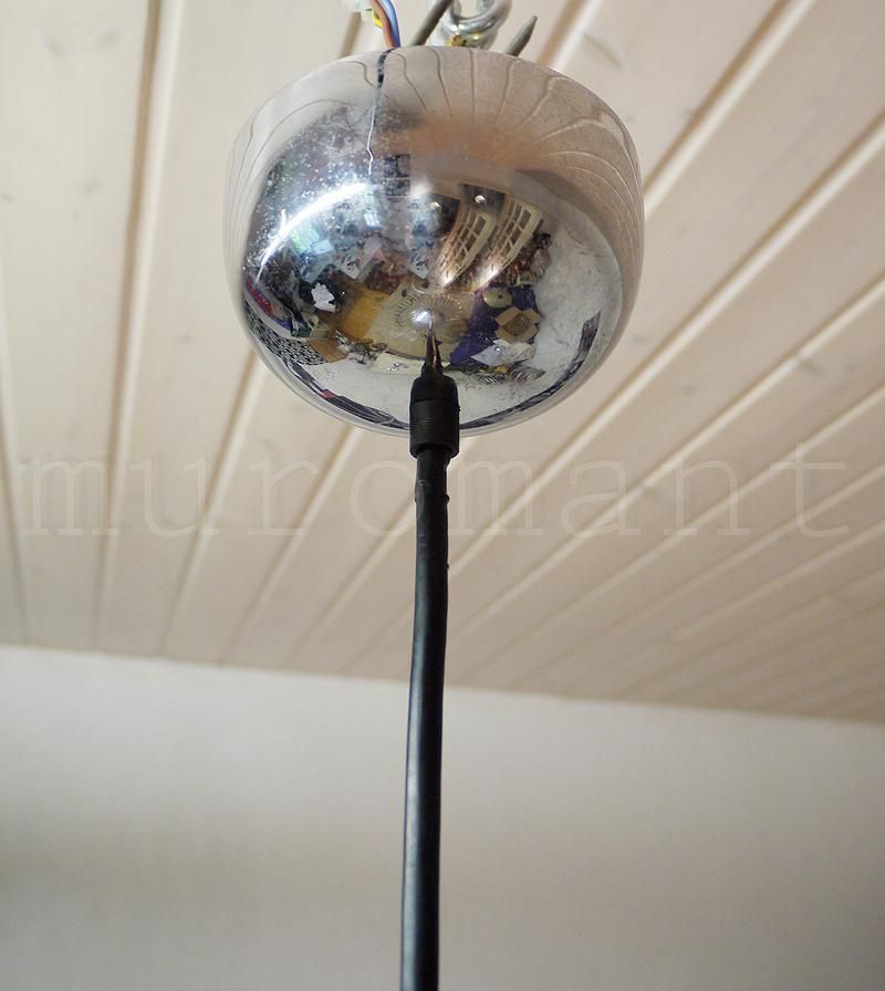 1960 Italy 20" String Chandelier Chromed Brass In The Manner Of Gaetano Sciolari photo vinterior