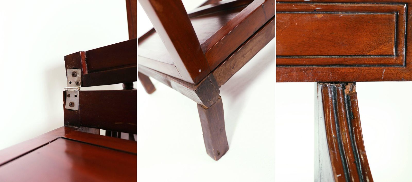 photo furniture Antique Metamorphic Mahogany Library Armchair Chair, English Regency, Circa 1810