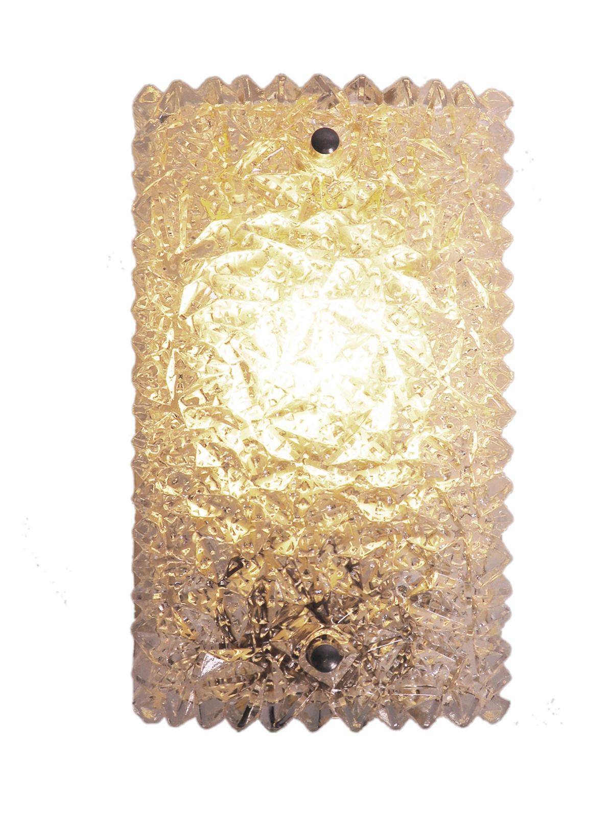 1 'Of 7' Hoffmeister Glass Wall Sconce, Germany, 1960s photo vinterior