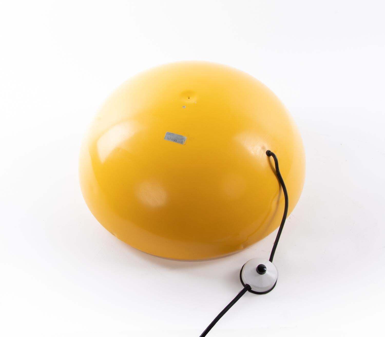 Murano 18" 'Pop Art' Floor And Table Lamp Glass & Metal By Doria, Germany 1960s photo vinterior