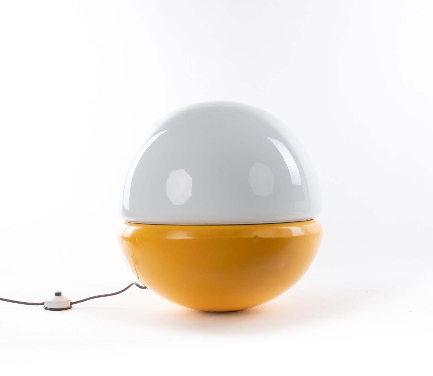 photo for sale Murano 18" 'Pop Art' Floor And Table Lamp Glass & Metal By Doria, Germany 1960s