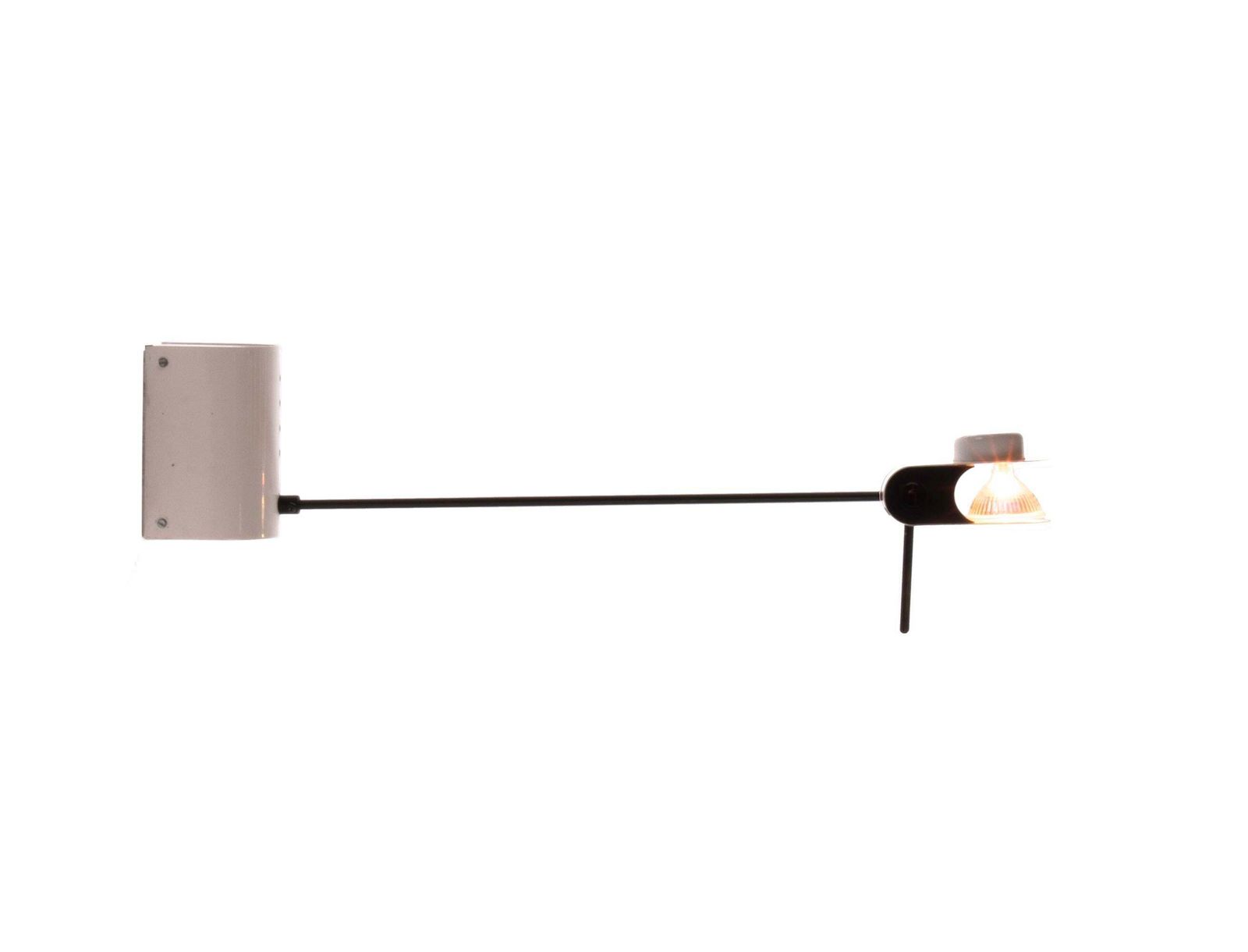 1980 Italy Black & White Stilnovo Milano Telescope Wall & Ceiling Lamp photo for sale