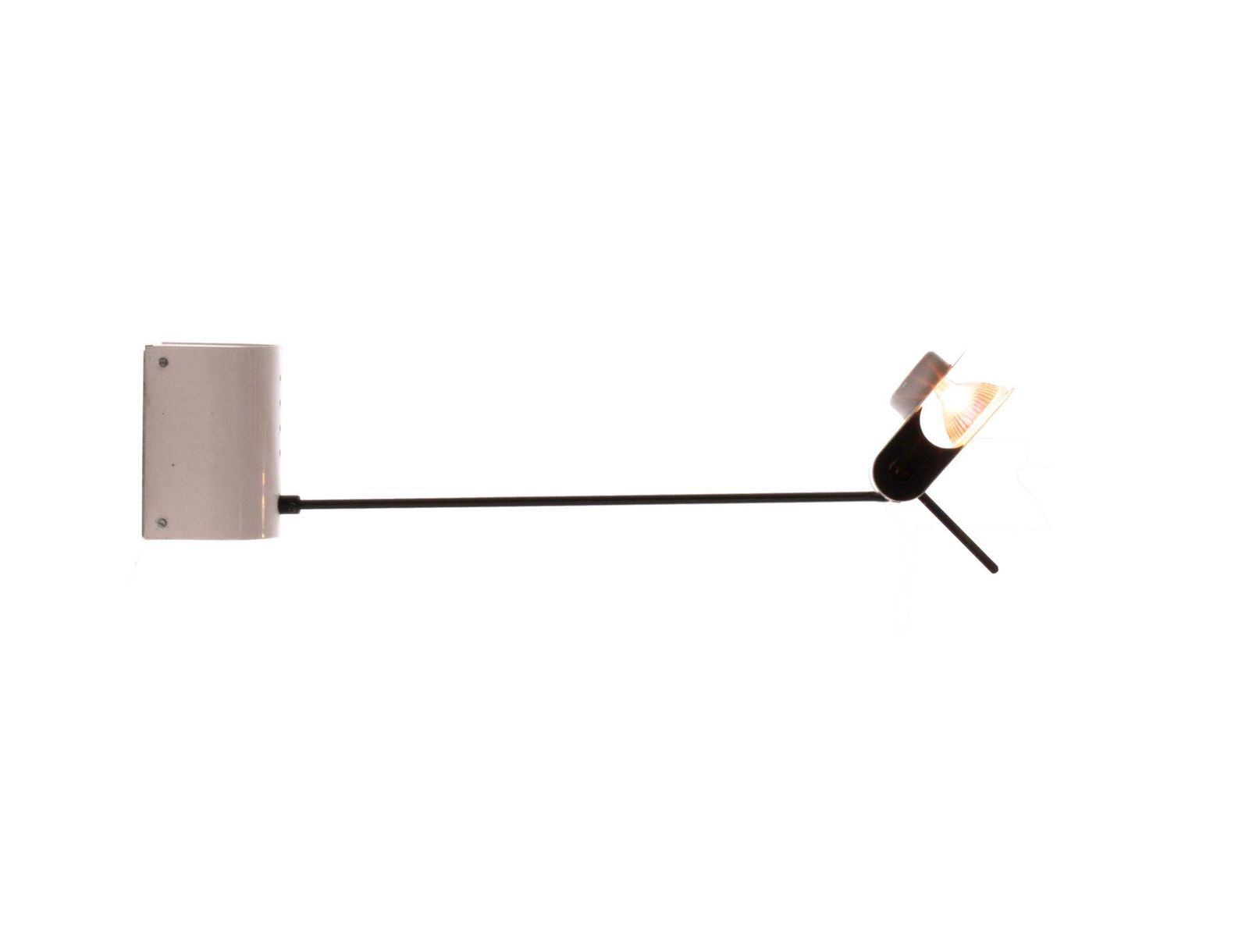 1980 Italy Black & White Stilnovo Milano Telescope Wall & Ceiling Lamp photo 1121.0
