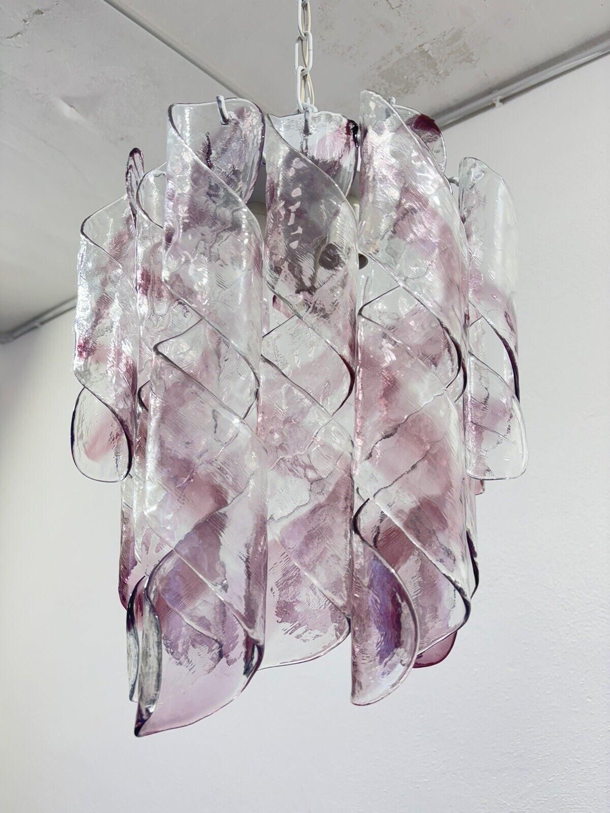 photo furniture Mazzega Torciglioni Chandelier 3 Lights In Murano Glass Modern Design