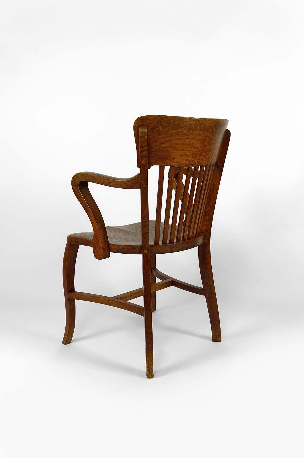 American Oak Office Armchair, USA, Circa 1900 photo buy
