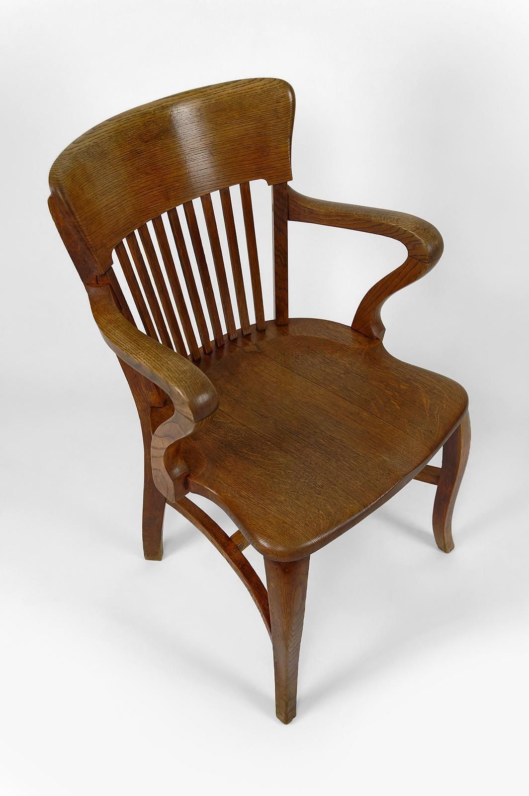 photo for sale American Oak Office Armchair, USA, Circa 1900