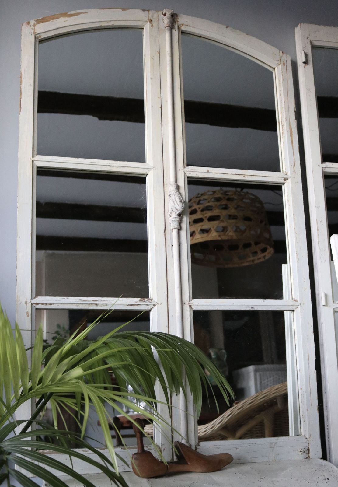 Home Decor Arch Top Antique French Mirror Doors photo