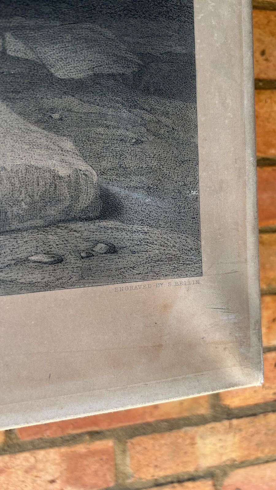 Large 1851 Antique Biblical Religious Engraving By S. Bellin After J. R. Herbert R.A.   Picture Of Jesus photo vinterior