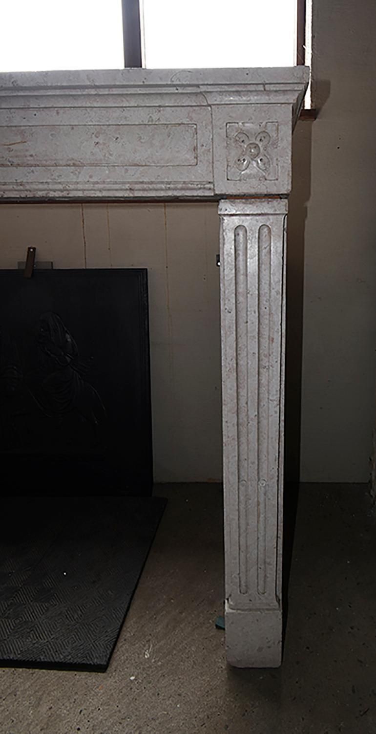 Antique Marble Stone Fireplace Mantel, 19th Century photo 3230.0