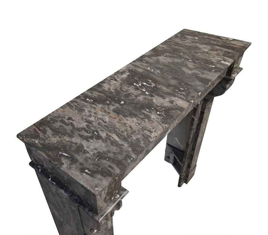 Grey Marble Fireplace Mantel 19th Century photo Home Fixtures