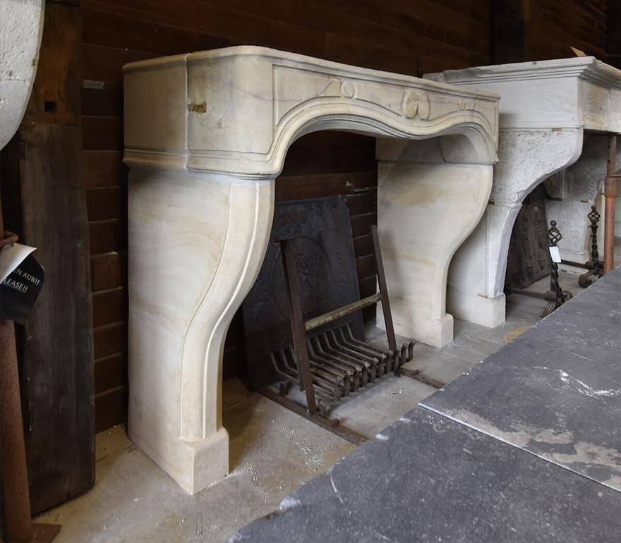 Antique Marble Stone Fireplace Mantel 19th Century photo for sale
