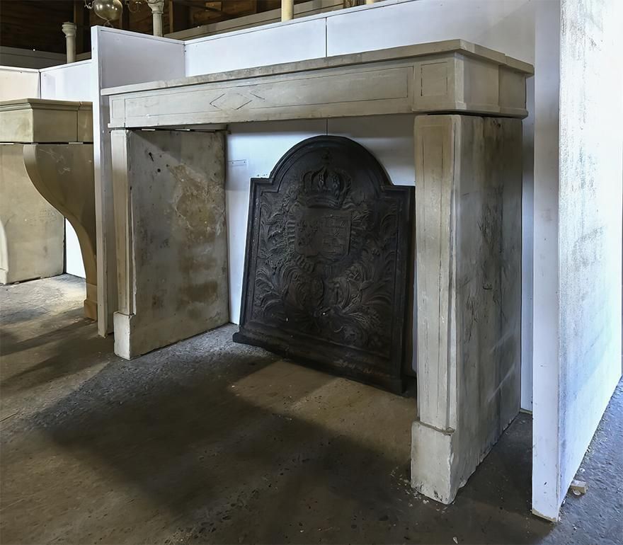 19th Century Antique Marble Stone Louis XVI Fireplace photo Home Fixtures