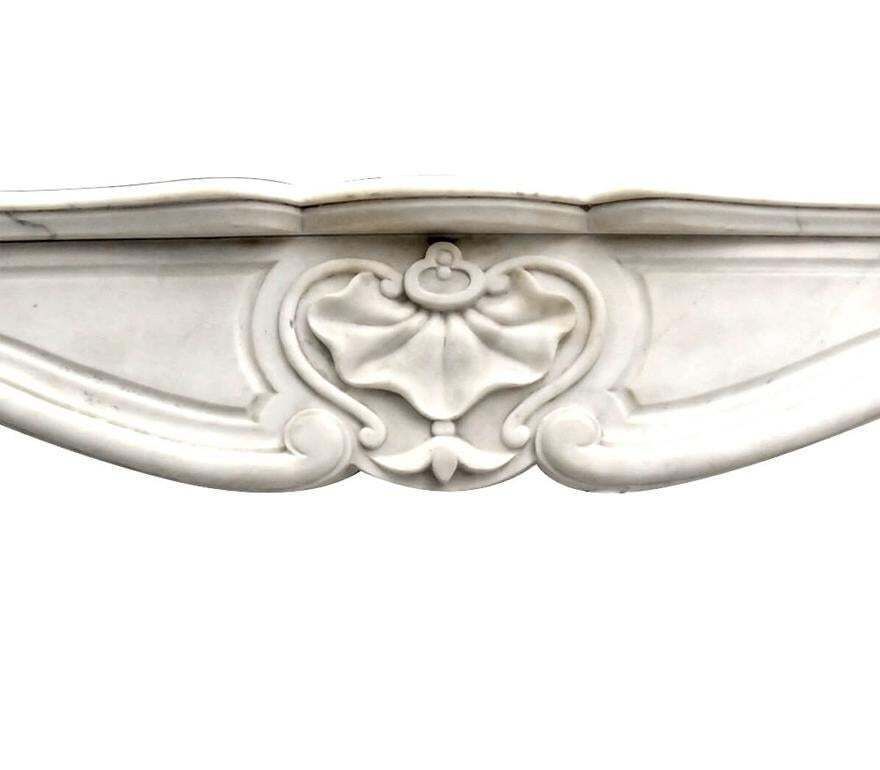 19th Century Antique Louis XV Marble Fireplace Mantel photo Home Fixtures