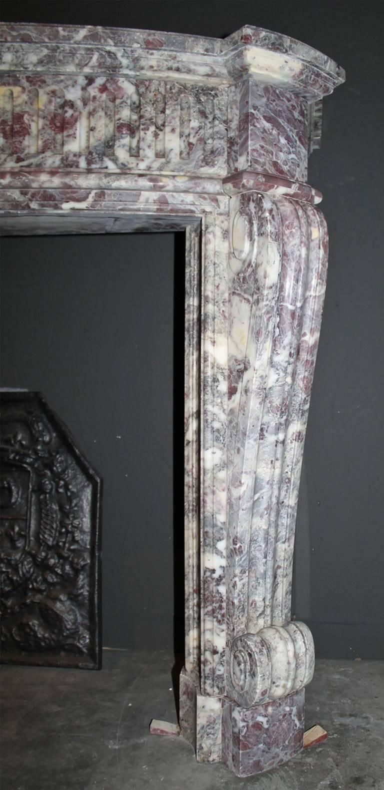 19th Century Antique Marble Fireplace Mantel photo 7666.0