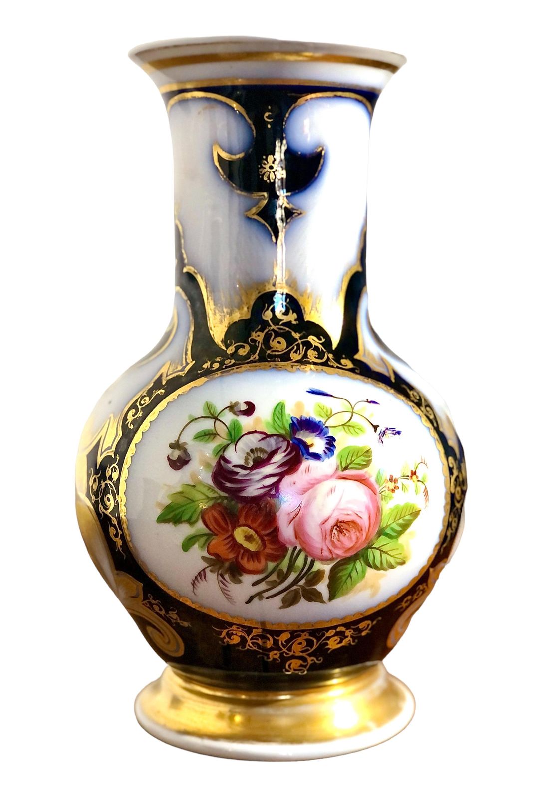 19th Century Paris Porcelain Pair Of Vases photo for sale