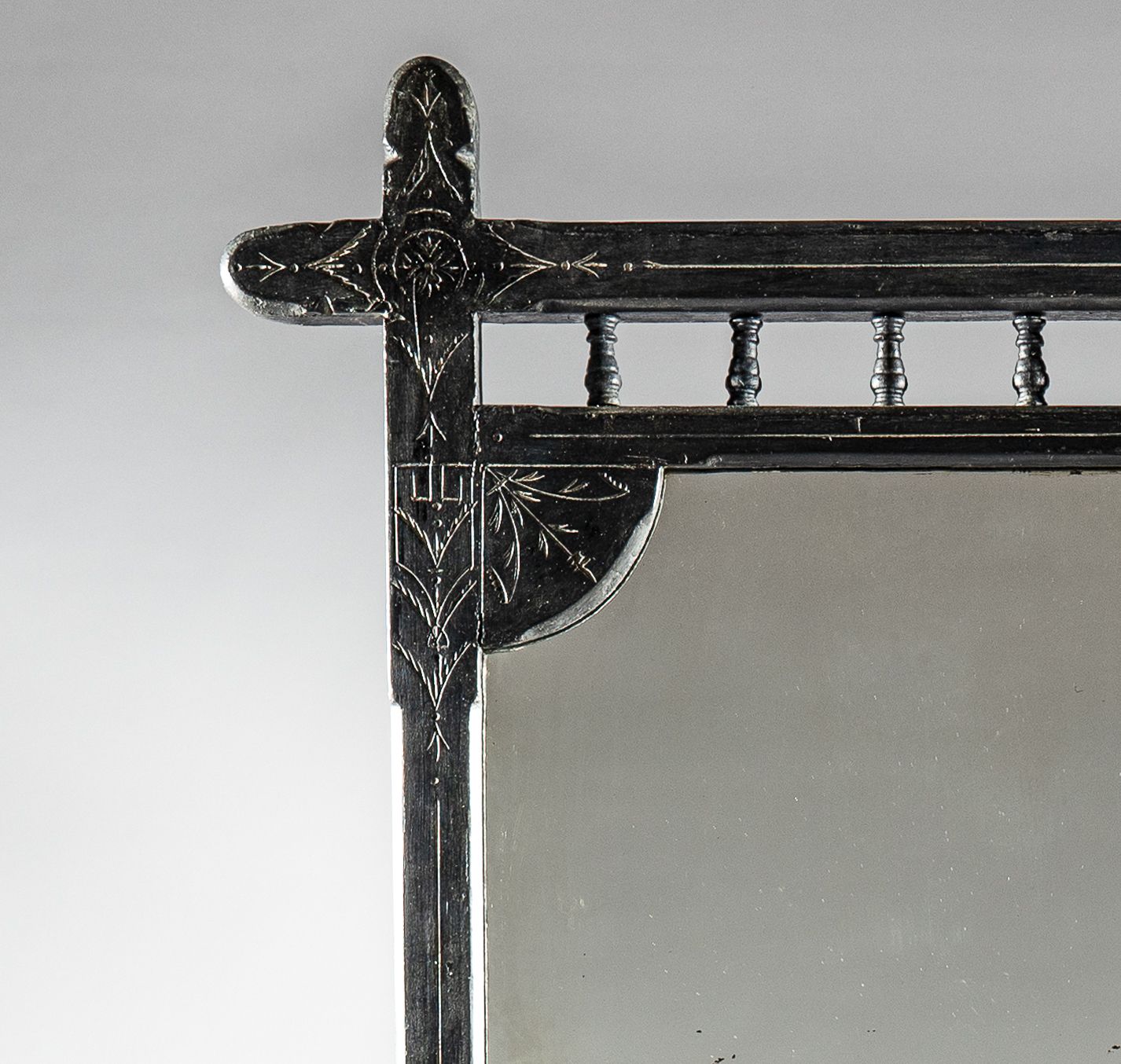 Large 19th Century Victorian Painted And Parcel   Silvered Overmantle Mirror photo buy