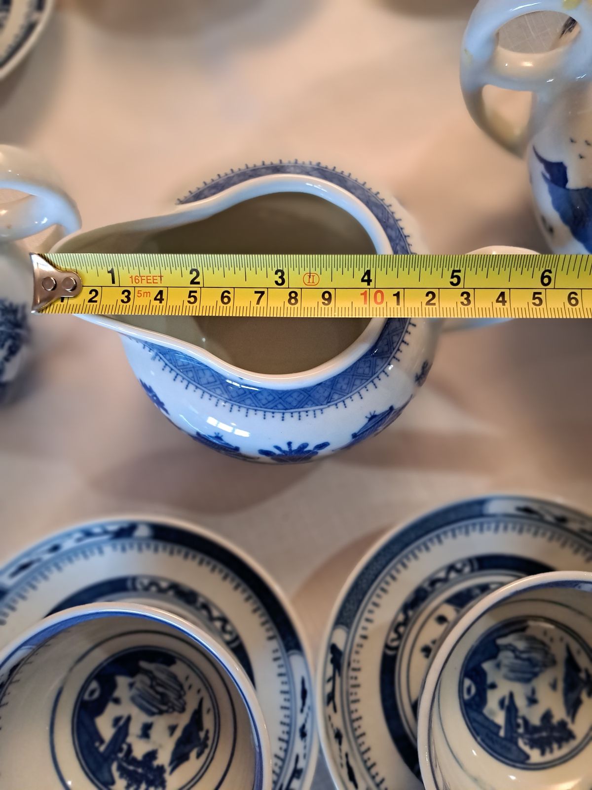 photo vinterior Porcelain Tea Serving For 12 Guests China Blue On White Set Of 29 Pieces