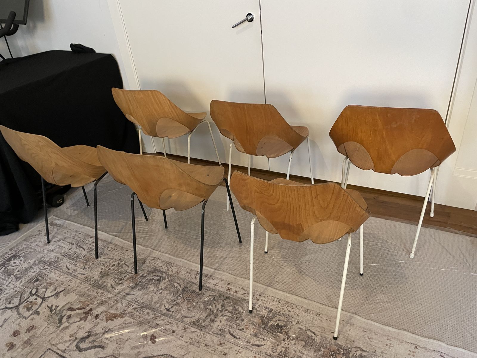 6x Model C3 Jason Chair By Carl Jacobs & Frank Guille For Kandya, 1950s photo furniture