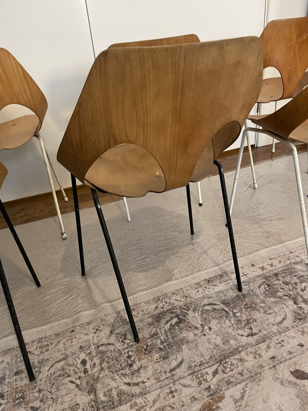 6x Model C3 Jason Chair By Carl Jacobs & Frank Guille For Kandya, 1950s photo vintage