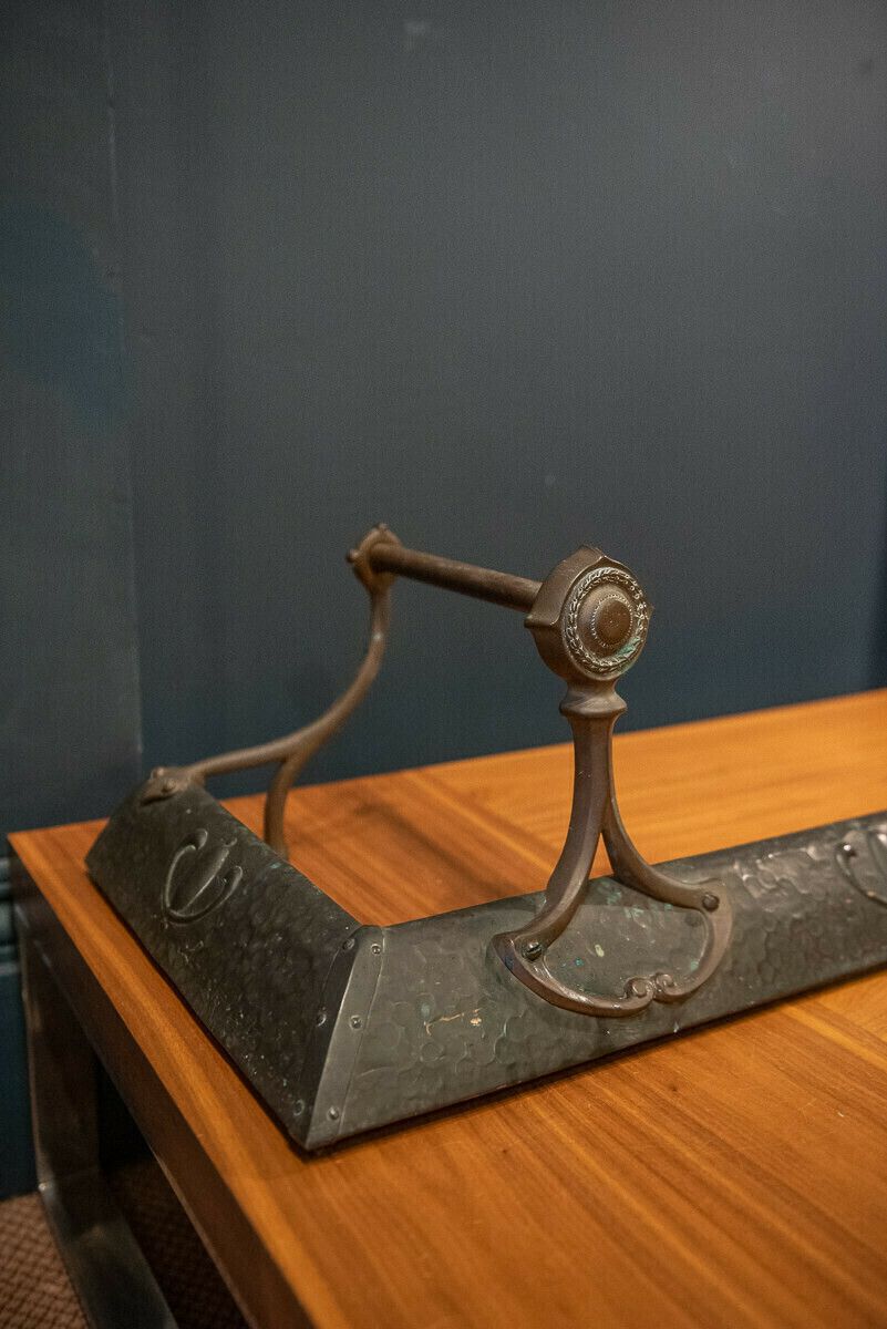 Arts & Crafts/Art Nouveau Copper Fire Fender Circa 1900 photo Home Fixtures
