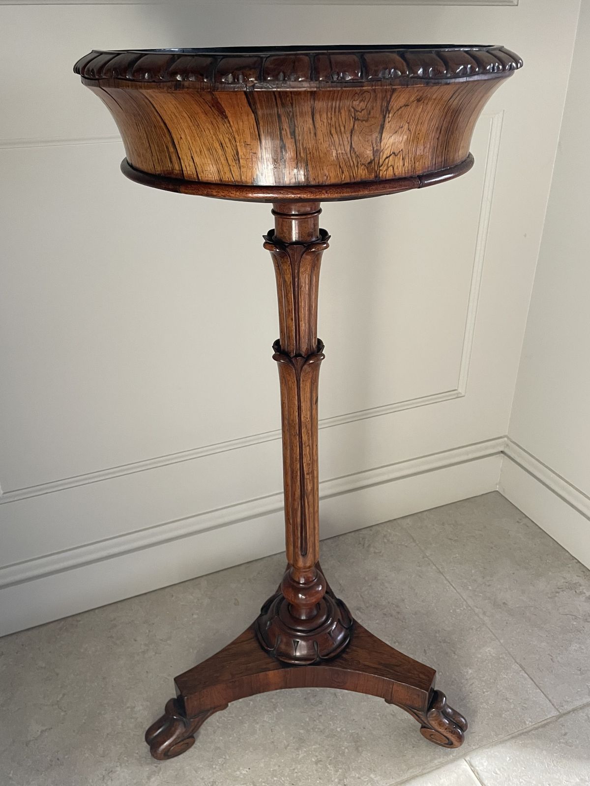 Exceptional Regency William IV Rosewood Jardinere photo vinterior