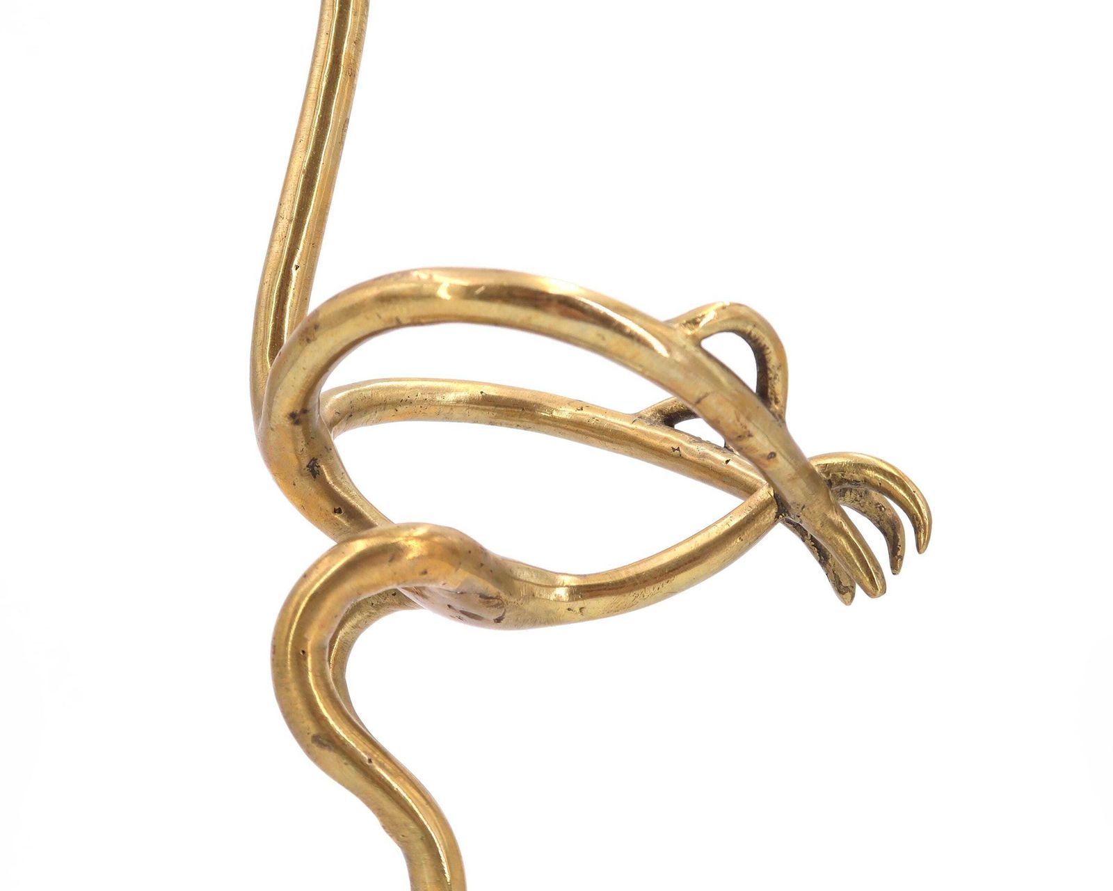 Large Brass Ostrich Sculpture Or Egg Display, 1970s / Stand, Vintage, Cabinet De Curiosities, Hollywood Regency photo furniture