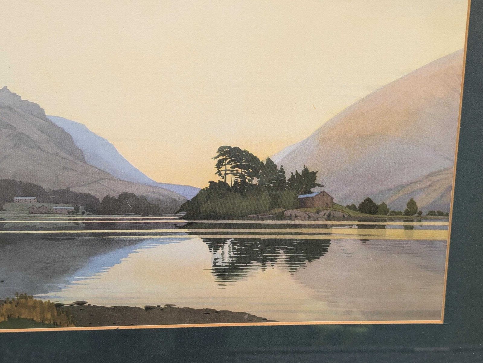 After Sunset, Grasmere By William Heaton Cooper R.I. (1903   1995) Framed Print. photo vinterior