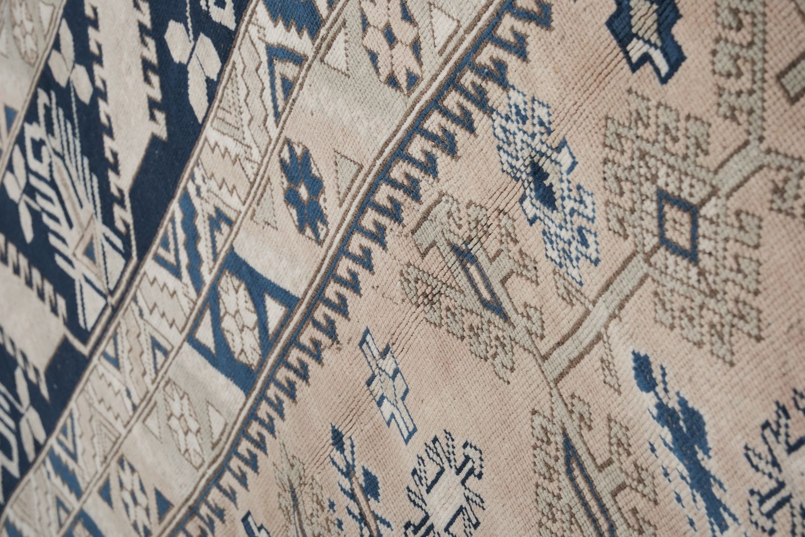 Decorative Turkish Rug, Soft Muted Color Oushak , Living Room 9'9'' X 12'9'' photo for sale