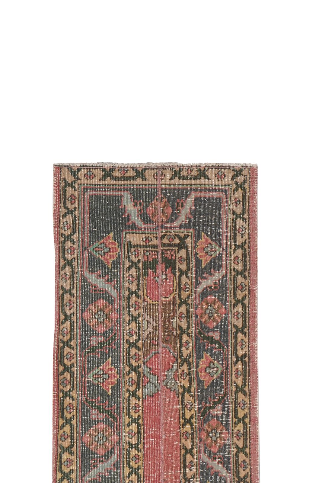photo for sale 1960s Hand Knotted Anatolian Runner   Stair Carpet 1'7'' X 23'9''
