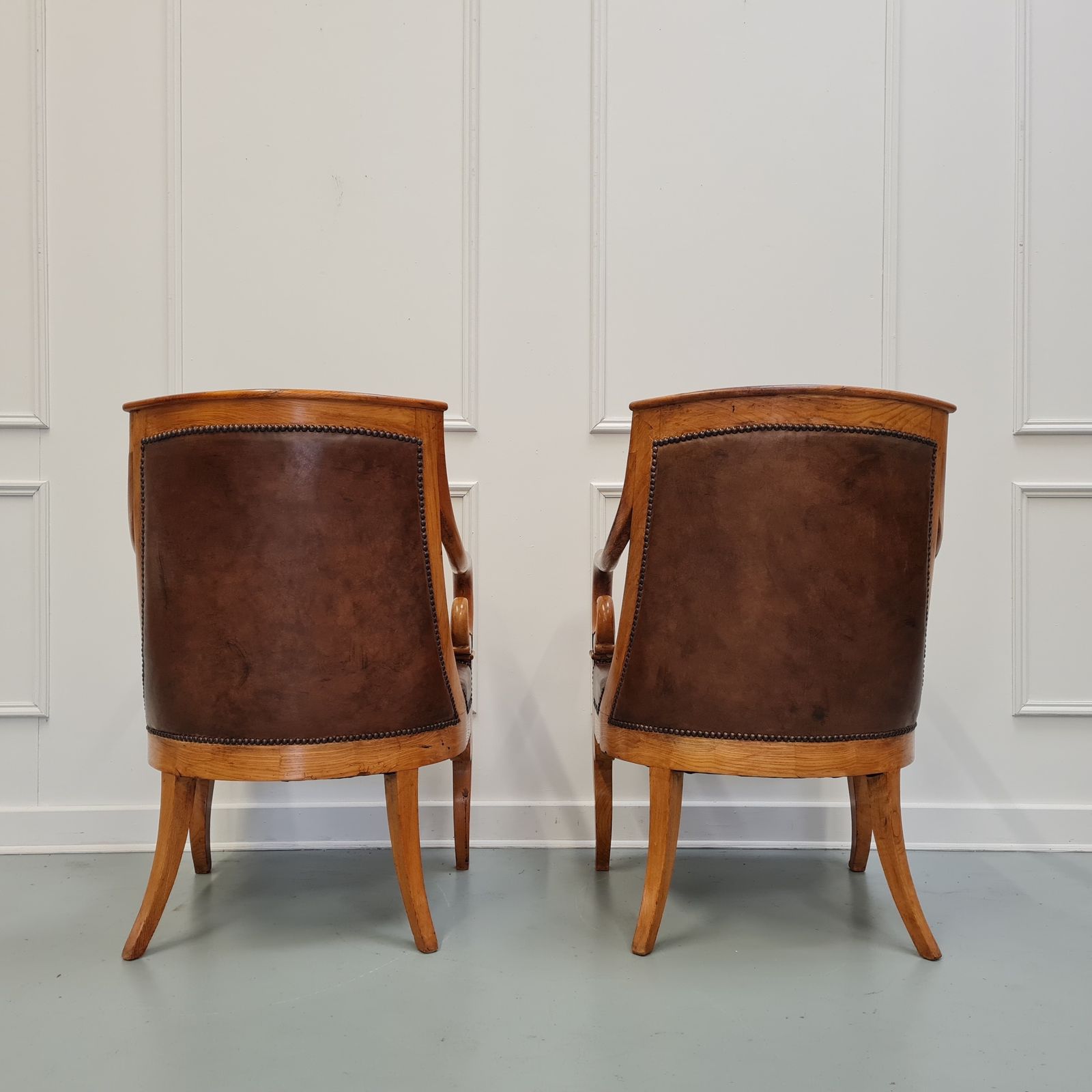Pair Of Antique Ash Armchairs C1850 Free Delivery Eng/Wales photo 2250.0