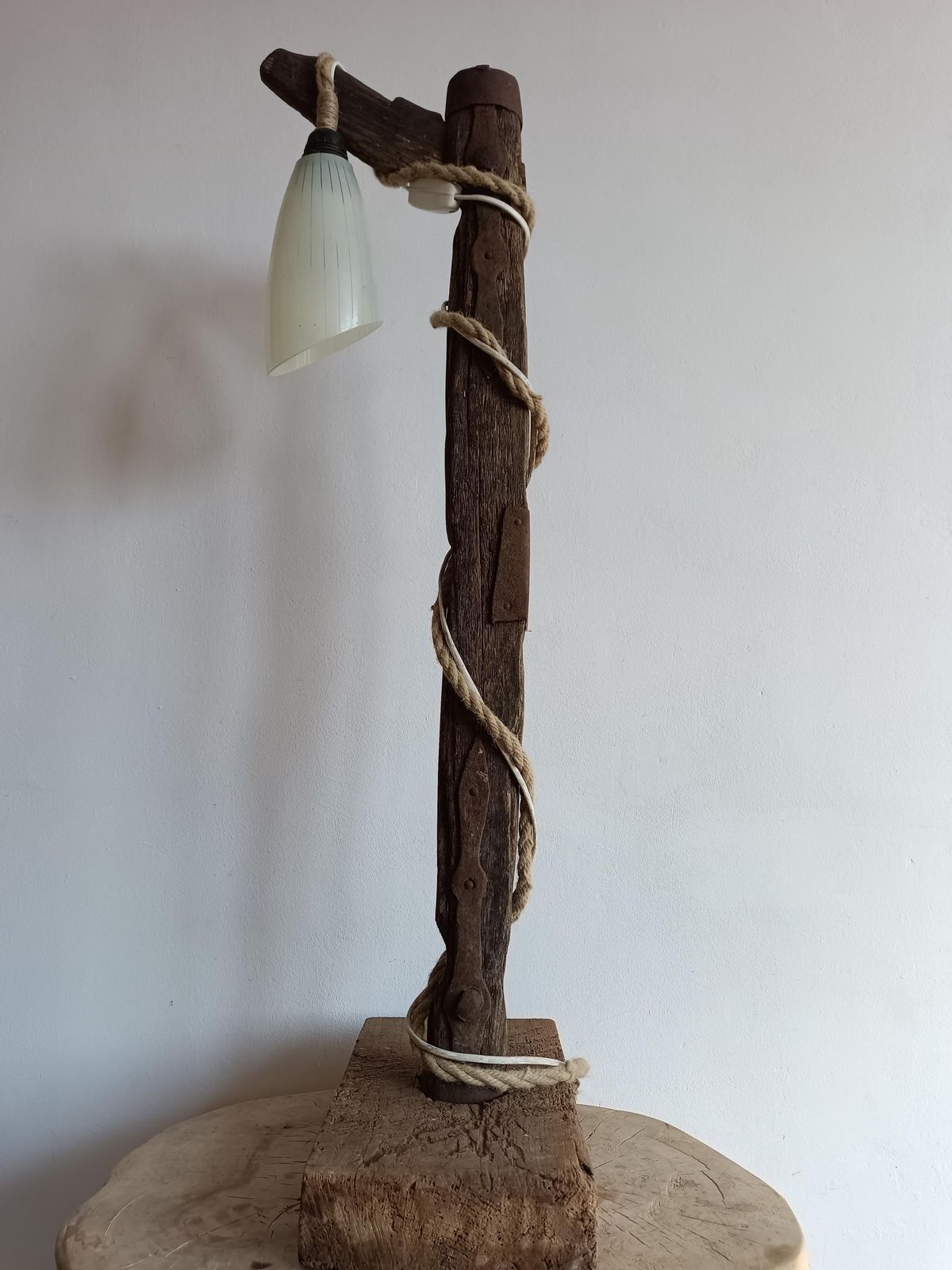 Lamp Wooden Natural Country Home, Shabby, Rustic, Vintage Lighting, Light, Centerpiece, Wood Home Decor, Reading Lamp, Rustic Decoration photo furniture