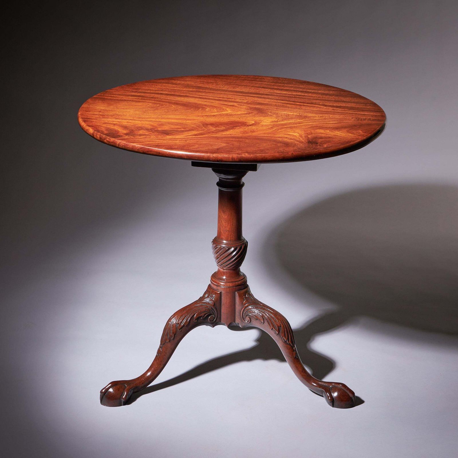 A Fine 18th Century George II Mahogany Tripod Table, Circa 1760 photo for sale
