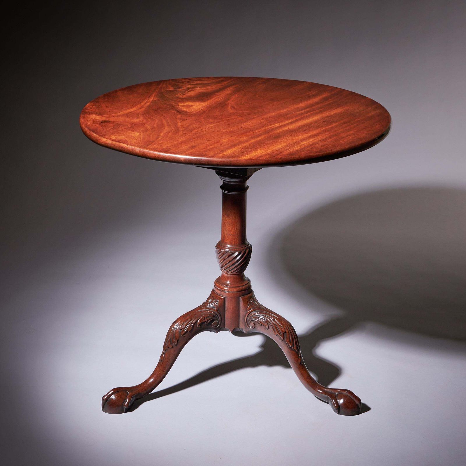 A Fine 18th Century George II Mahogany Tripod Table, Circa 1760 photo 5800.0