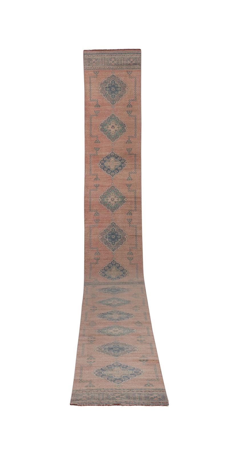 Turkish Handmade Runner   Gold Extra Long Stair Rug 2'6'' X 22'2''