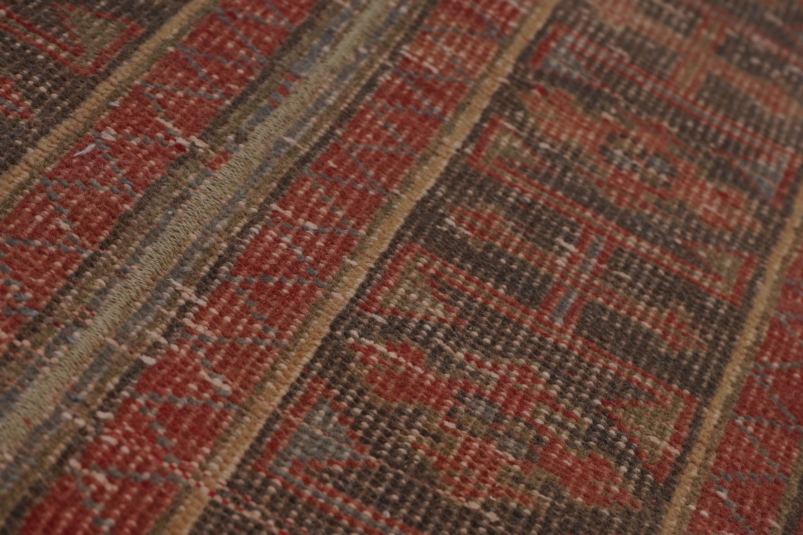 1960s Distressed Extra Long Turkish Runner Rug   Stair 1'8'' X 22'5'' photo for sale