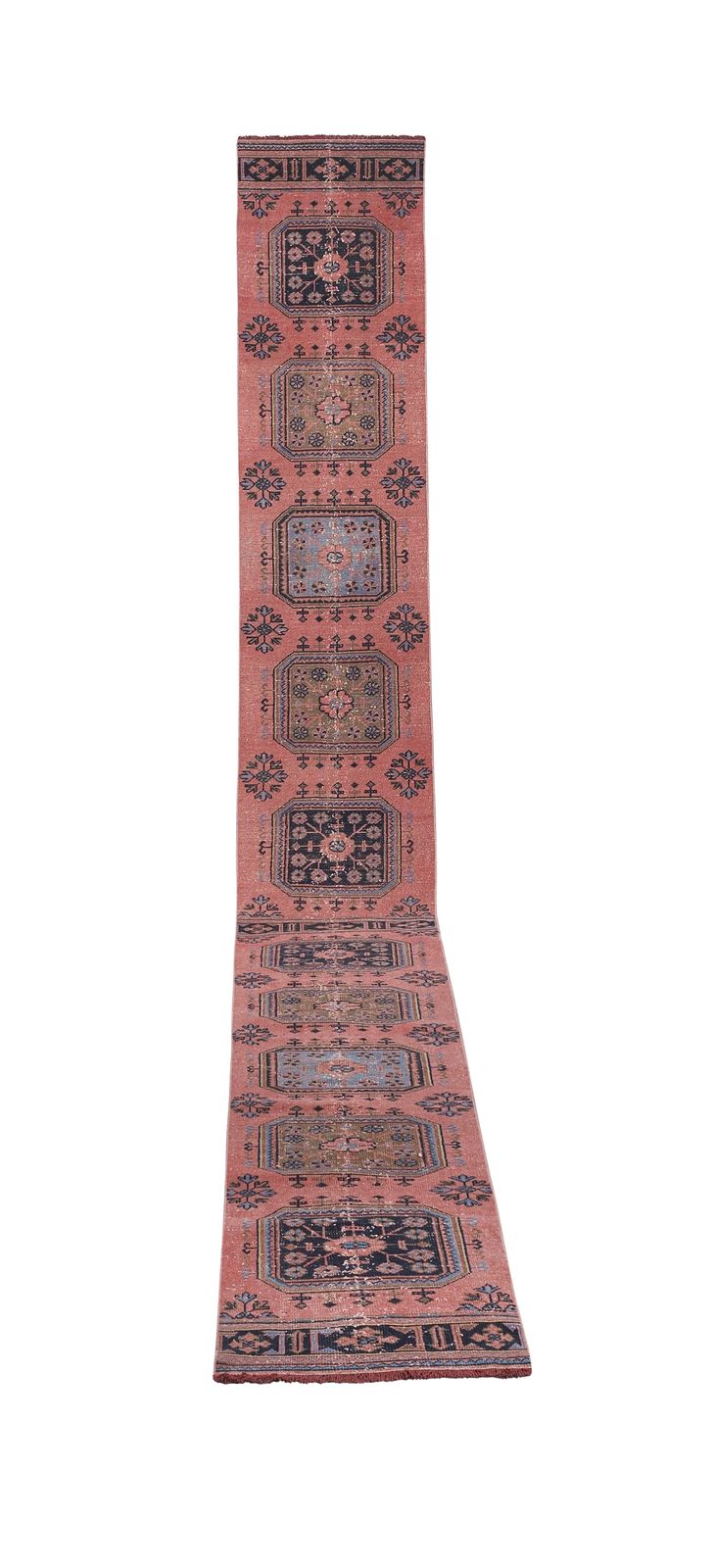 Anatolian Turkish Hand Knotted Runner 2'5'' X 21'7''