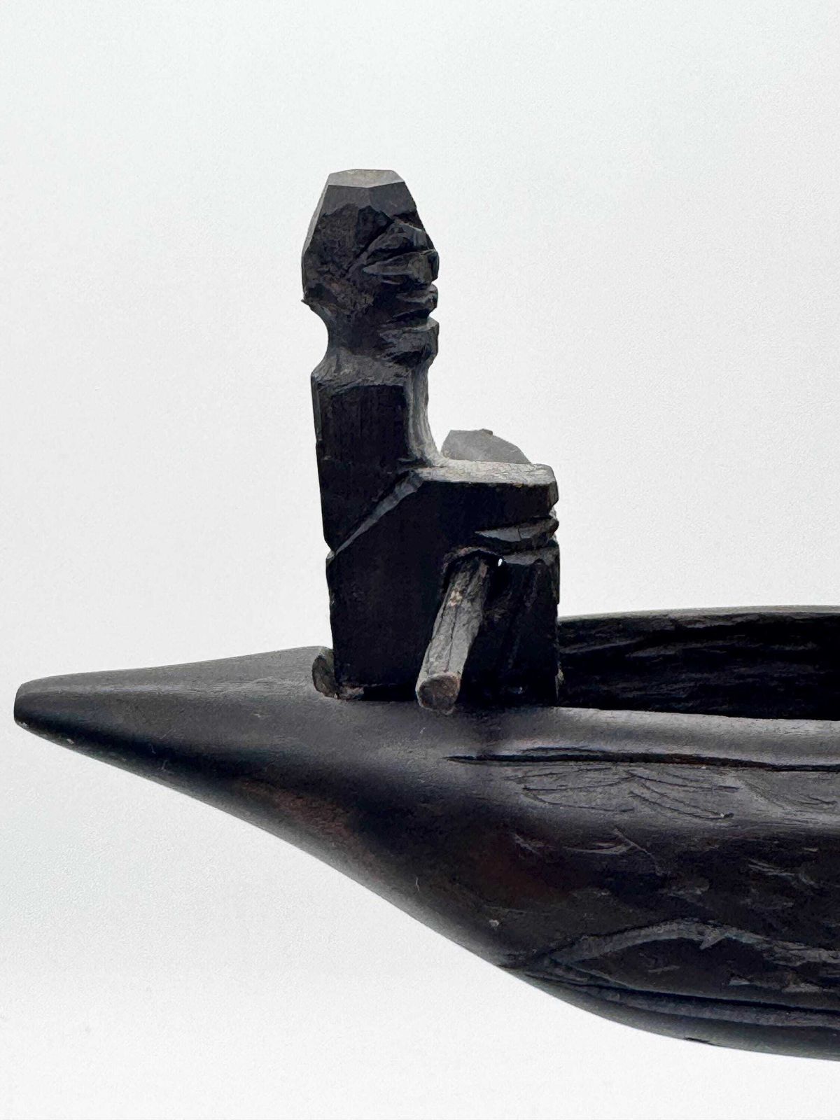 Small Canoe Fishermen Carving, Lake Malawi Souvenir photo furniture