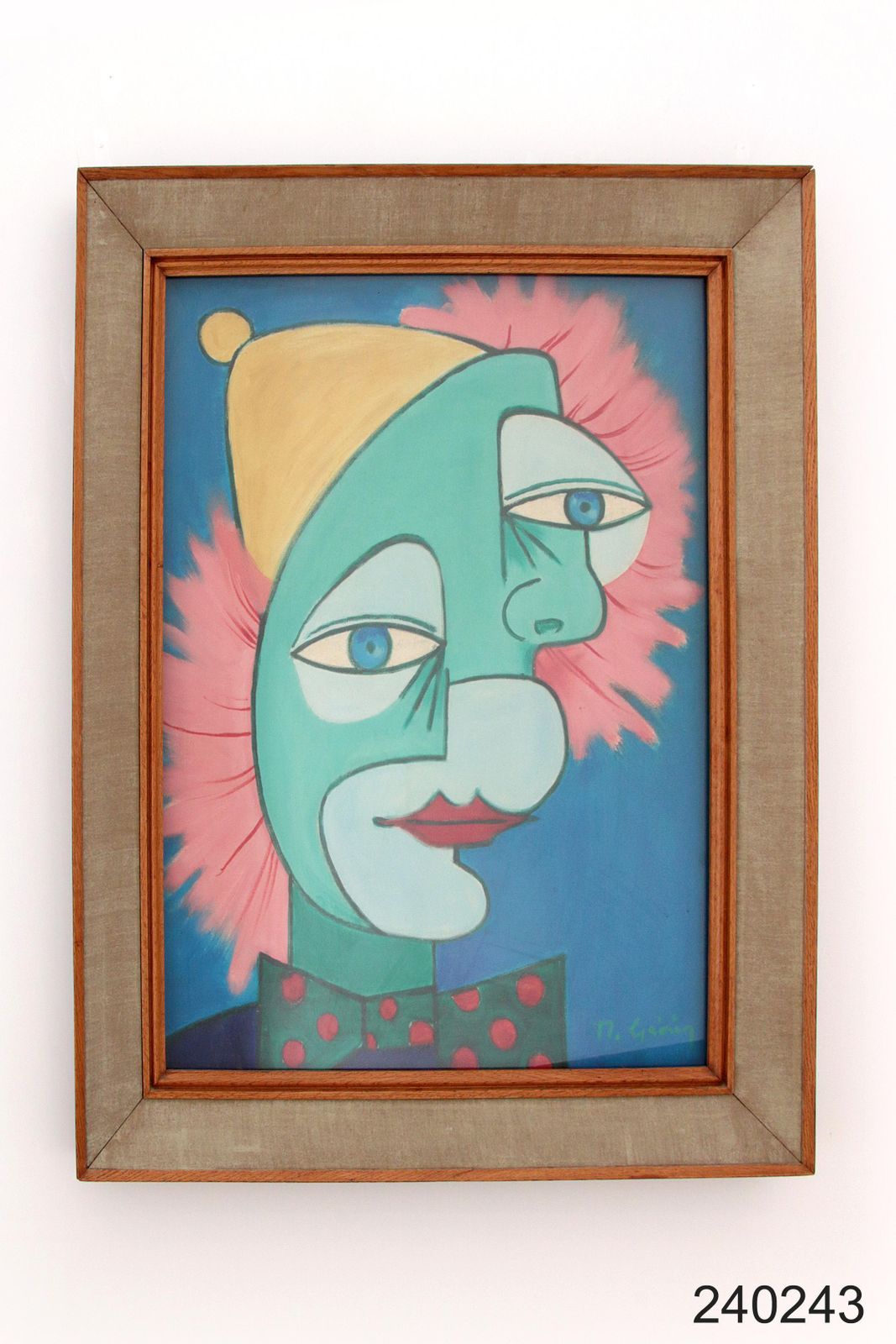 photo vinterior Painting The Two Faces By Michel Guérin In The Style Of Picasso