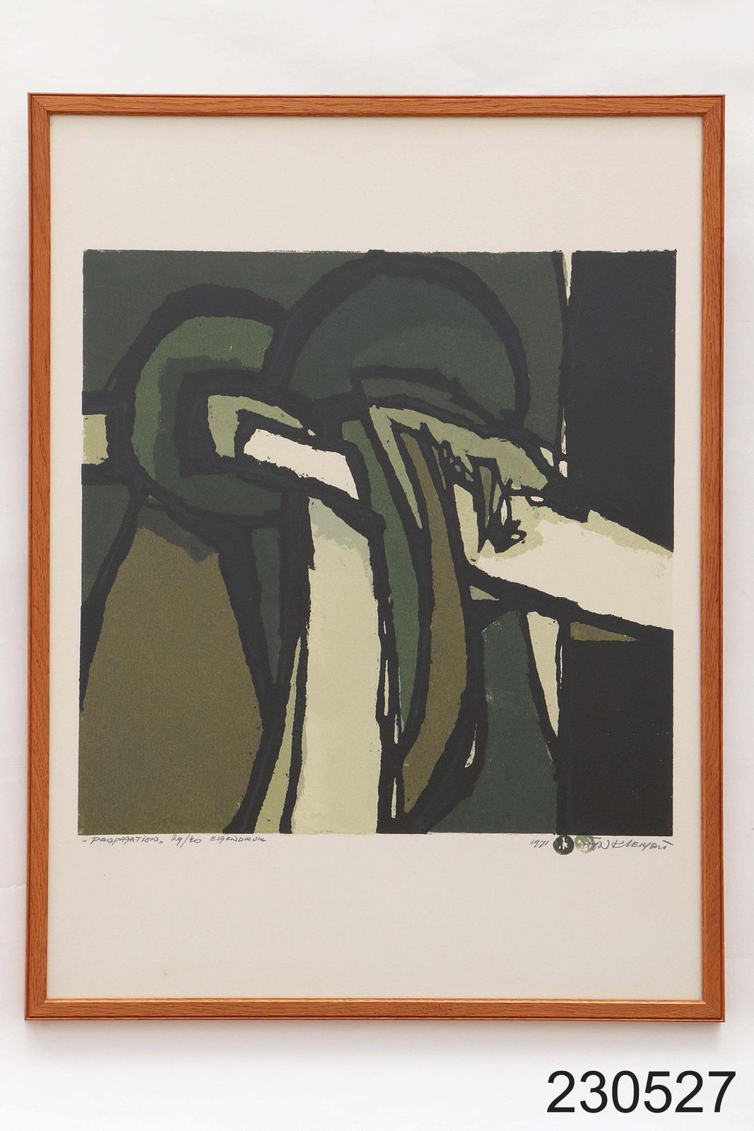 Art Fon Klement (1930 2000) 'Propagation', Signed With 29/40 Own Print, 1971 photo