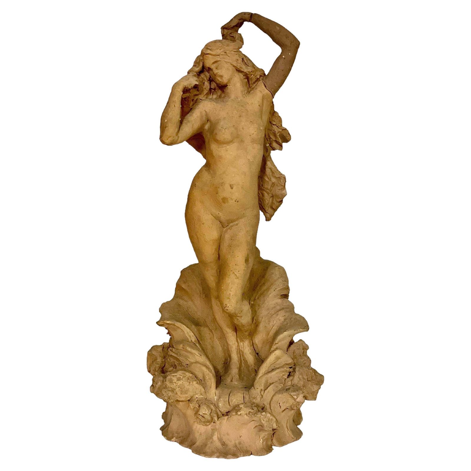 Petite Terracotta Statue Of A Nude Young Woman