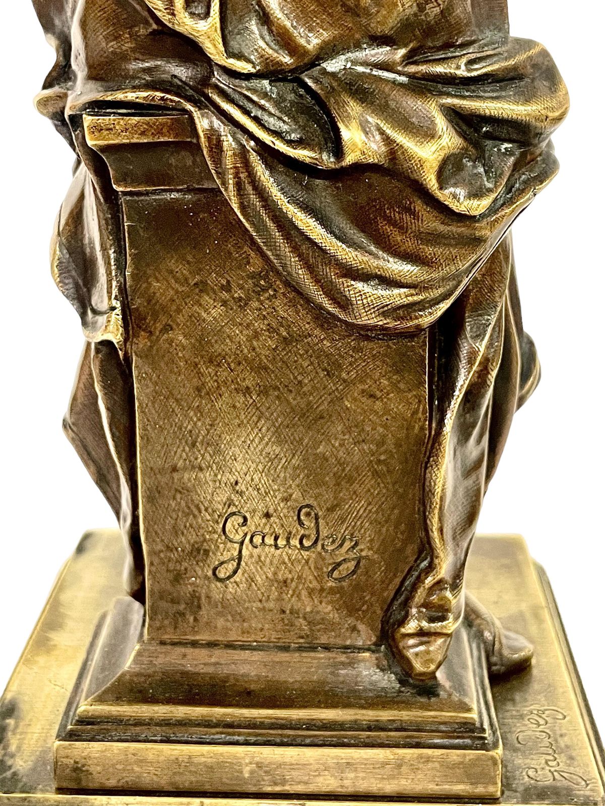 photo for sale 19th Century Petite Bronze Sculpture By Adrien étienne Gaudez