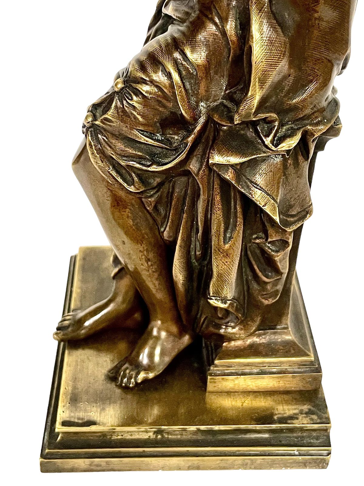 Art 19th Century Petite Bronze Sculpture By Adrien étienne Gaudez photo