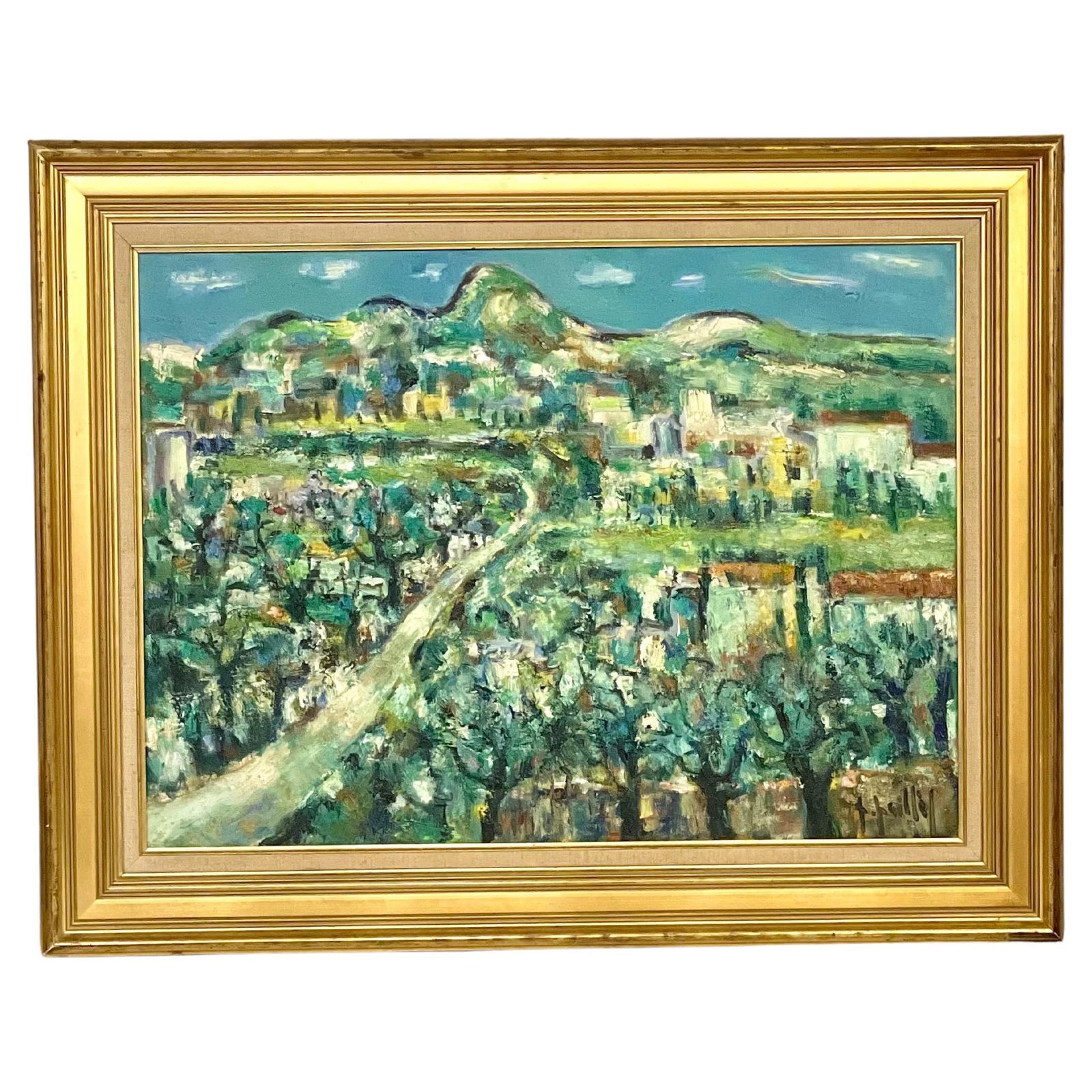 20th Century Oil On Canvas Of Provençal Landscape
